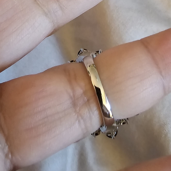 Sz 6, Chrome Diopside 12.40 Carats, 925 Silver, Platinum/14K yellow gold Vermeil - Picture 4 of 12